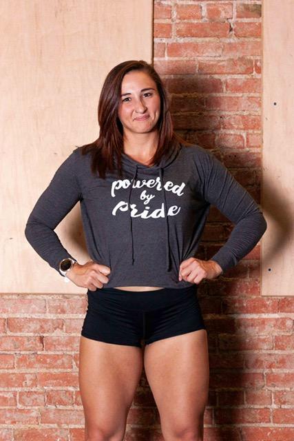 Powered by Pride - Ladies Cropped Hoodie