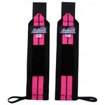 Schiek- Wrist Wraps - Pink and Black - 12"