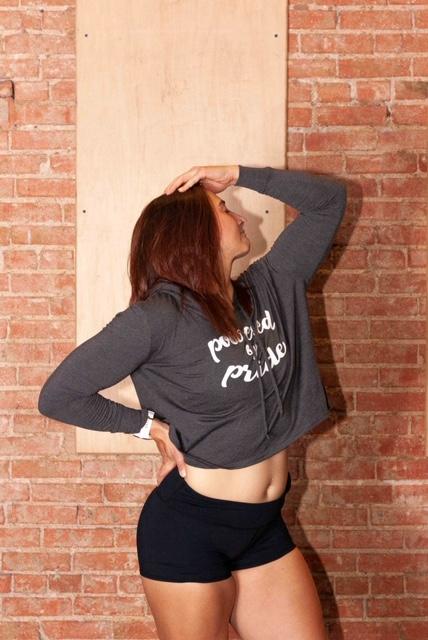 Powered by Pride - Ladies Cropped Hoodie