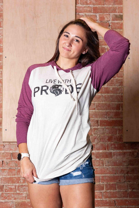 Live With Pride - Hooded Long Sleeve Raglan